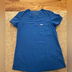 FIGS Catarina one pocket scrub top XXS royal blue